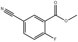 Methyl 5-cyano-2-fluorobenzoate Struktur