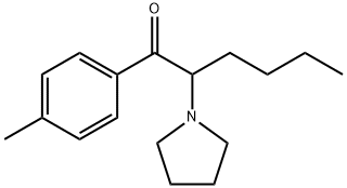 2-(pyrrolidin-1-yl)-1-p-tolylhexan-1-one Struktur