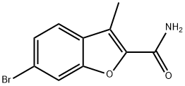 6-BroMo-3-Methylbenzofuran-2-carboxaMide Struktur