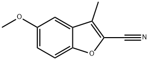 5-Methoxy-3-Methylbenzofuran-2-carbonitrile Struktur