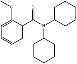 N,N-dicyclohexyl-2-methoxybenzamide Struktur