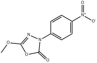 5-Methoxy-3-(4-nitrophenyl)-3H-(1,3,4)oxadiazol-2-one Struktur