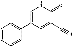 3-Pyridinecarbonitrile, 1,2-dihydro-2-oxo-5-phenyl- Struktur