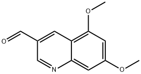 5,7-diMethoxyquinoline-3-carbaldehyde Struktur