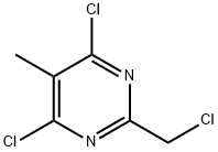 4,6-Dichloro-2-(chloroMethyl)-5-MethylpyriMidine Struktur