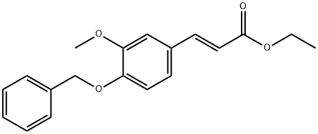 (E)-Ethyl 3-(4-(benzyloxy)-3-Methoxyphenyl)acrylate Struktur