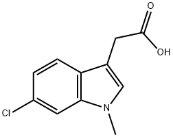 2-(6-Chloro-1-Methyl-1H-indol-3-yl)acetic acid Struktur