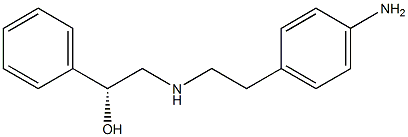 (ALPHAR)-ALPHA-[[[2-(4-氨基苯基)乙基]氨基]甲基]-苯甲醇 結構式