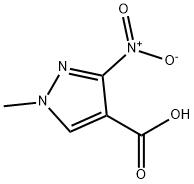 1-Methyl-3-nitro-1H-pyrazole-4-carboxylic acid Struktur