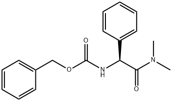 CarbaMic acid, N-[(1S)-2-(diMethylaMino)-2-oxo-1-phenylethyl]-, phenylMethyl ester Struktur