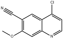 4-chloro-7-Methoxyquinoline-6-carbonitrile Struktur