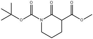 Methyl N-Boc-2-oxopiperidine-3-carboxylate Struktur