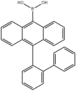 (10-[1,1'-Biphenyl]-2-yl-9-anthracenyl)boronic acid Struktur