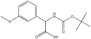 Boc-aMino-(3-Methoxyphenyl)acetic acid Struktur