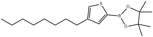 4-n-Octyl-2-(4,4,5,5-tetraMethyl-1,3,2-dioxaborolan-2-yl)thiophene Struktur