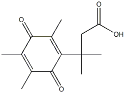 3-(2,3,5-triMethyl-1,4-benzoquinonyl)-3-Methylbutyric acid 結(jié)構(gòu)式