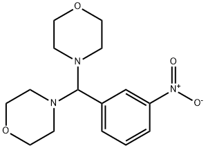 4,4'-((3-nitrophenyl)Methylene)diMorpholine Struktur