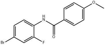 N-(4-bromo-2-fluorophenyl)-4-methoxybenzamide Struktur