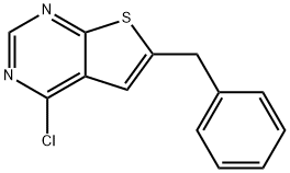 6-Benzyl-4-chlorothieno[2,3-d]pyriMidine Struktur