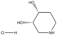 cis-3,4-Piperidinediol hydrochloride Struktur