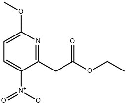 Ethyl 2-(6-Methoxy-3-nitropyridin-2-yl)acetate Struktur