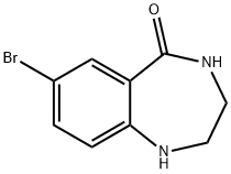 7-broMo-1,2,3,4-tetrahydro-5H-1,4-Benzodiazepin-5-one Struktur