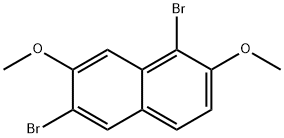 1,6-DibroMo-2,7-diMethoxynaphthalene Struktur