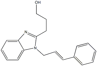 3-(1-cinnaMylbenzoiMidazol-2-yl)propan-1-ol Struktur