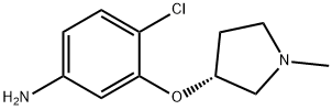 (R)-4-chloro-3-(1-Methylpyrrolidin-3-yloxy)aniline Struktur