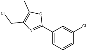 4-(CHLOROMETHYL)-2-(3-CHLOROPHENYL)-5-METHYLOXAZOLE Struktur