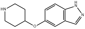 1H-Indazole, 5-(4-piperidinyloxy)- Struktur