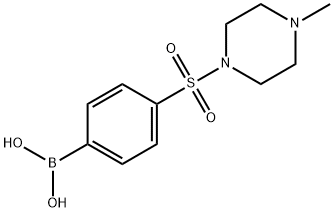 4-(4-Methylpiperazin-1-ylsulfonyl)phenylboronic acid Struktur