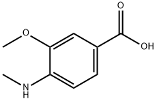 3-Methoxy-4-(MethylaMino)benzoic acid Struktur