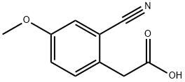 2-(2-cyano-4-Methoxyphenyl)acetic acid Struktur