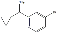 (3-BROMOPHENYL)(CYCLOPROPYL)METHANAMINE Struktur