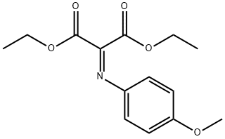 2-(4-MethoxyphenyliMino)Malonic acid diethyl ester Struktur