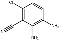 2,3-DiaMino-6-chlorobenzonitrile Struktur