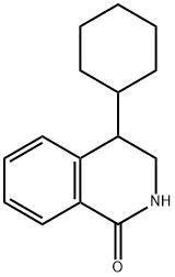 4-Cyclohexyl-3,4-dihydroisoquinolin-1(2H)-one Struktur