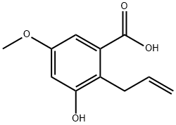 2-Allyl-3-hydroxy-5-Methoxybenzoic acid Struktur