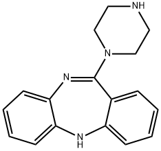 11-Piperazinyldibenzo[b,e][1,4]diazepine Struktur