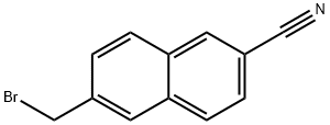 6-broMoMethyl-2-naphthalenecarbonitrile Struktur