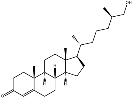 (25R)-26-Hydroxy-cholest-4-en-3-one Struktur