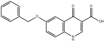 6-Benzyloxy-4-oxo-1,4-dihydro-quinoline-3-carboxylic acid Struktur