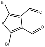 2,5-DibroMothiophene-3,4-dicarbaldehyde Struktur