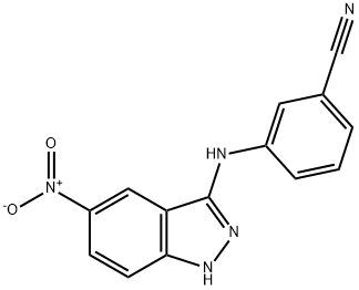 3-(5-Nitro-1H-indazol-3-ylaMino)-benzonitrile Struktur