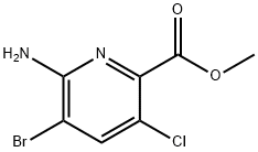 Methyl 6-aMino-5-broMo-3-chloropicolinate Struktur