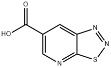 [1,2,3]thiadiazolo[5,4-b]pyridine-6-carboxylic acid Struktur