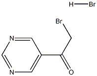 2-BroMo-1-(pyriMidin-5-yl)ethanone hydrobroMide Struktur