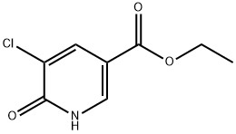 ethyl 5-chloro-6-hydroxynicotinate Struktur