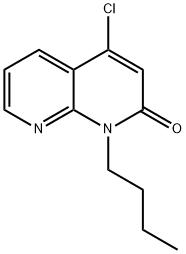 1-Butyl-4-chloro-1,8-naphthyridin-2(1H)-one Struktur